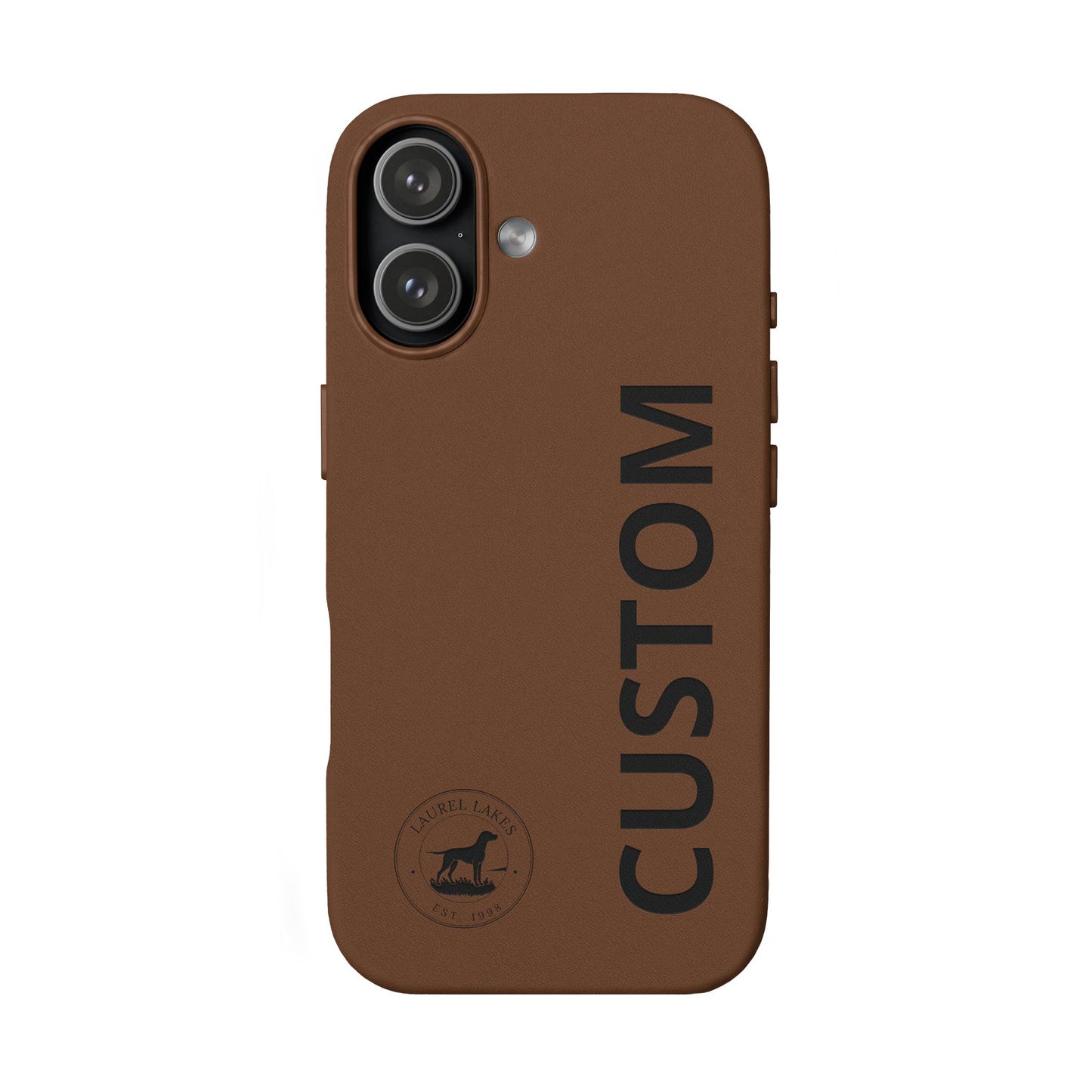 Custom Engraved PU Leather Phone Case