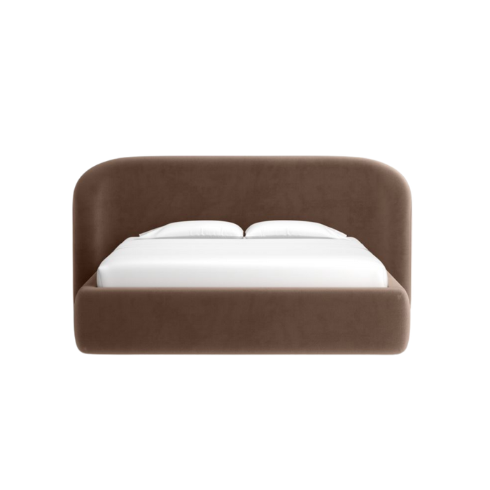 Adelaide Curved Upholstered King Bed