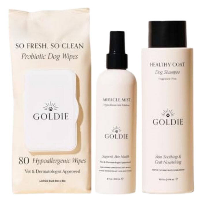 Goldie Dog Essential Skin Care Bundle