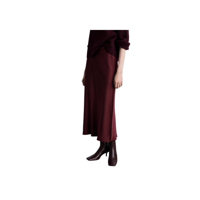 Satin Midi Skirt