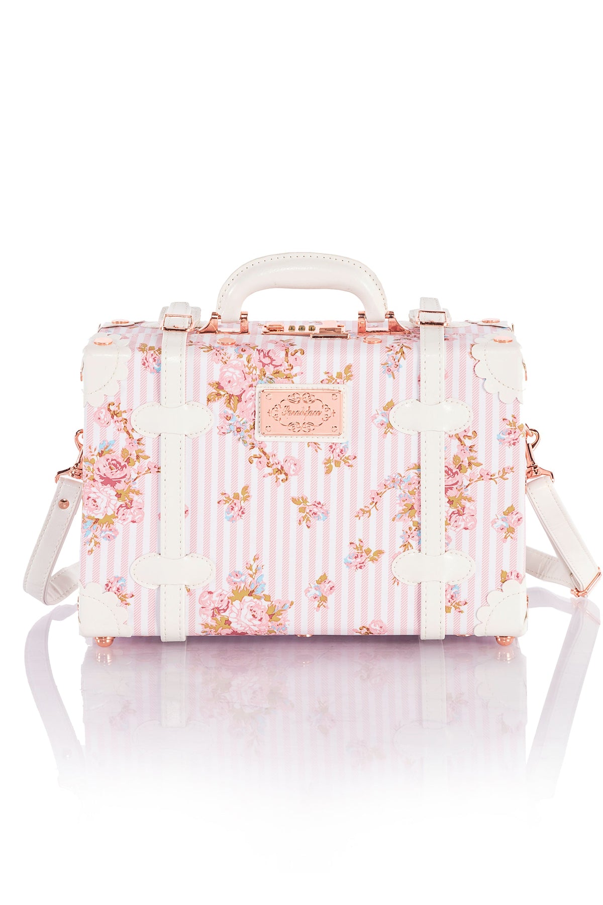 SarahFace Train Case - Pink Floral's