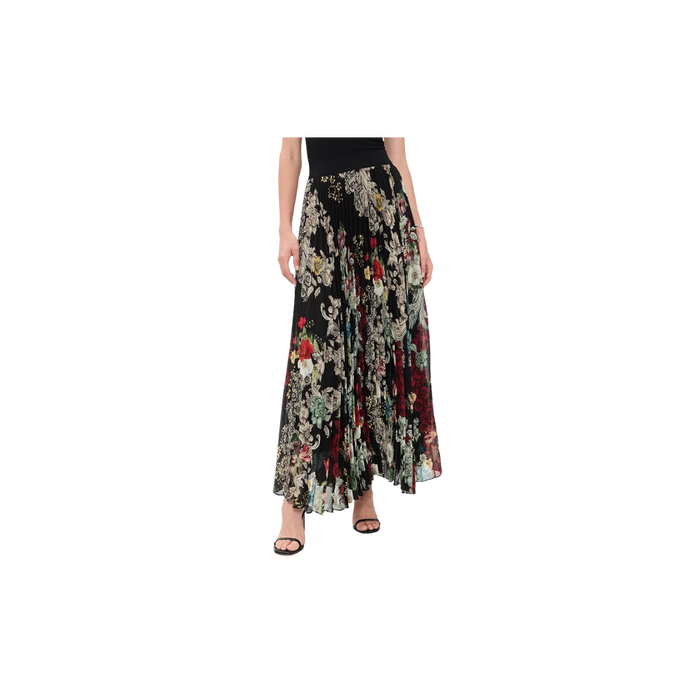 Katz Asymmetrical Pleated Maxi Skirt