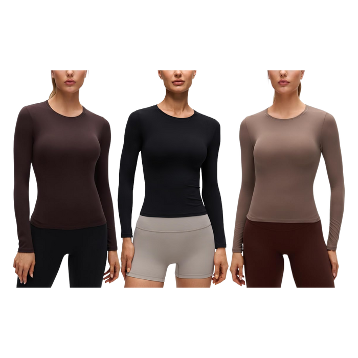 CRZ YOGA Softembrace Crewneck Long Sleeve Top