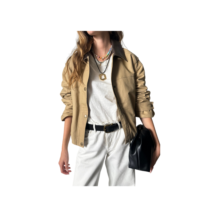 Pilcro 100% Cotton Cropped Utility Jacket