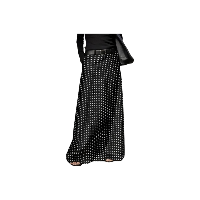 Pencil Polka Dot Maxi Skirt