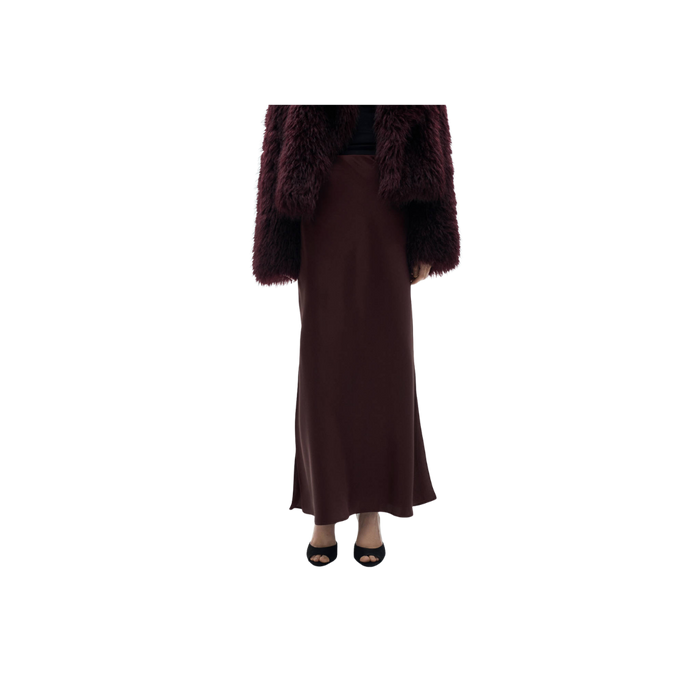 Long Satin Skirt
