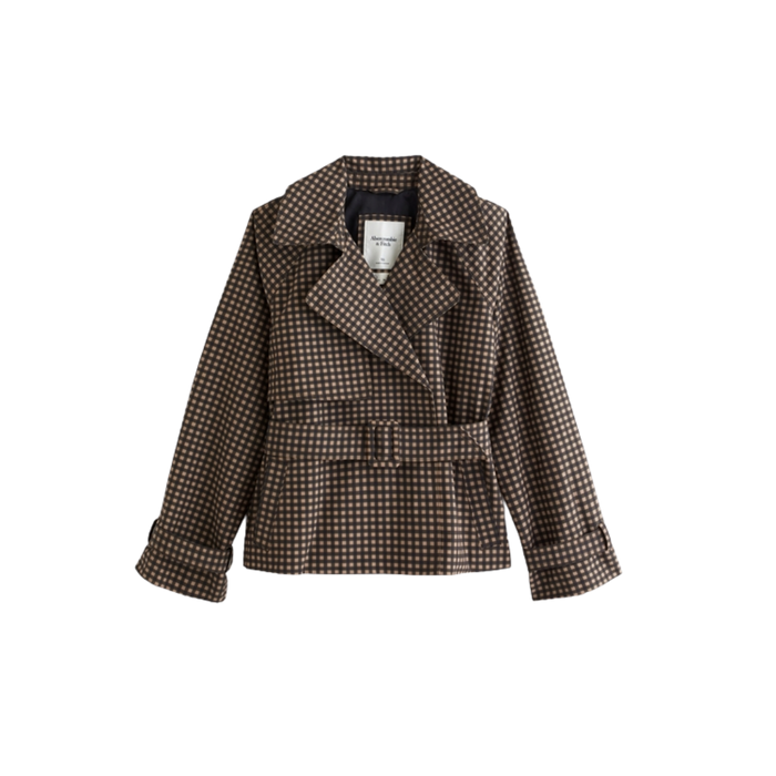 Short Belted Trench Coat