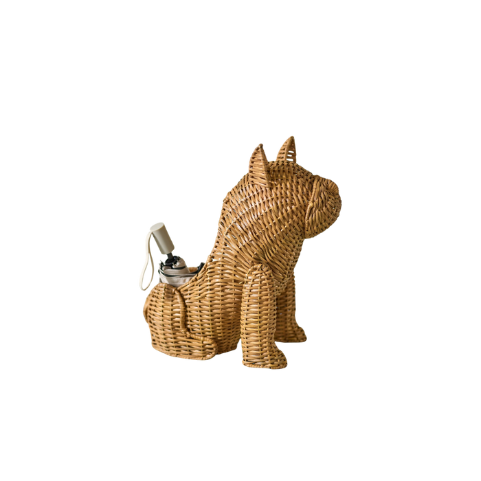 Frenchie Woven Wicker Basket