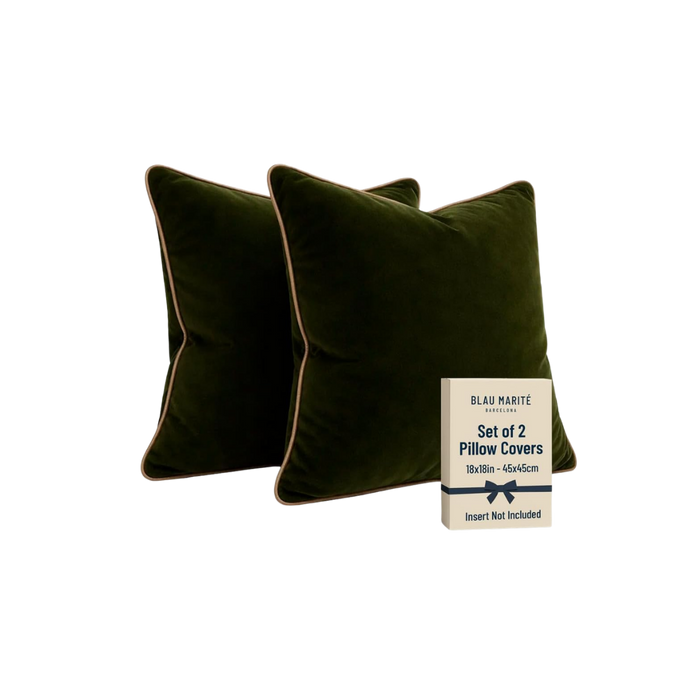Decorative Throw Pillows with Contrast Piping 