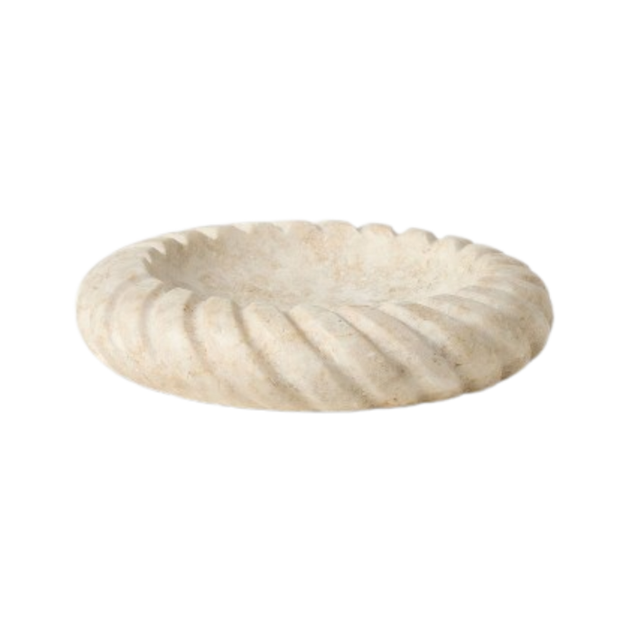 Twisted Edge Marble Catchall Tray