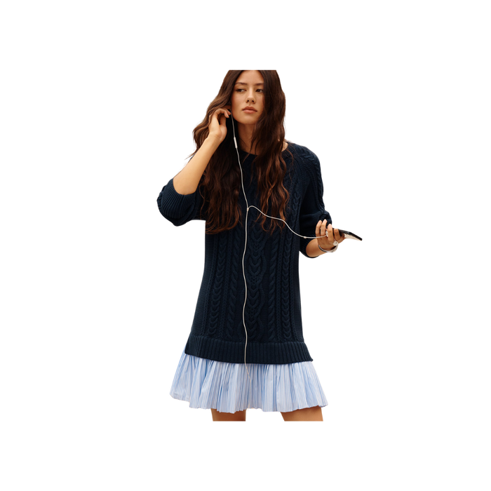Delphine Sweater Twofer Mini Dress