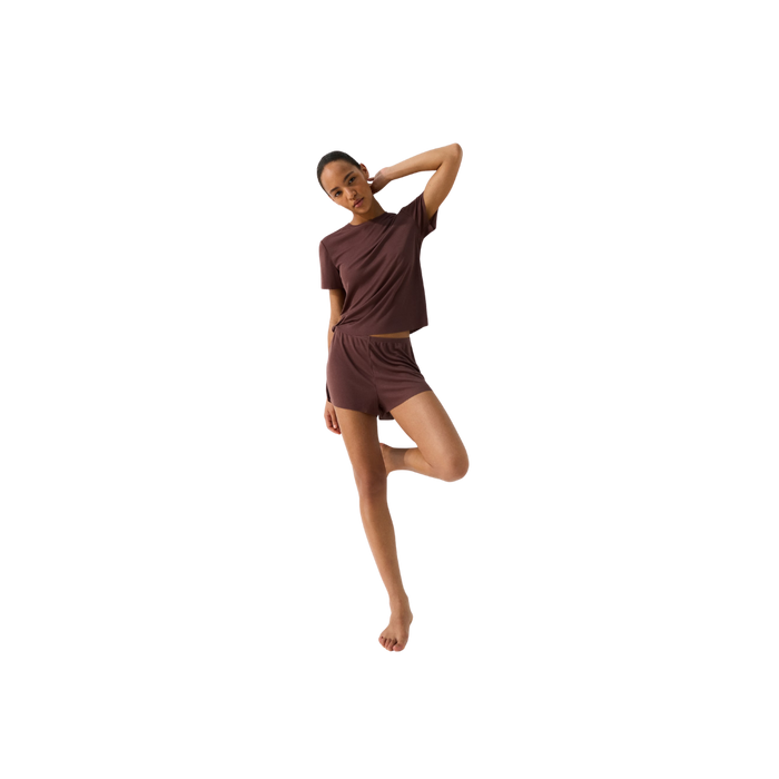 Women's Dark taupe Jersey Pajamas
