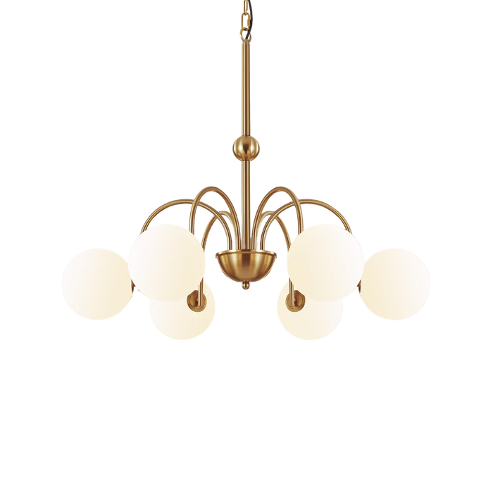 Vintage Brushed Gold Chandelier