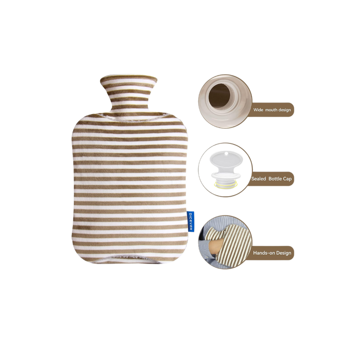 Hot Water Bottle with Removable Cover