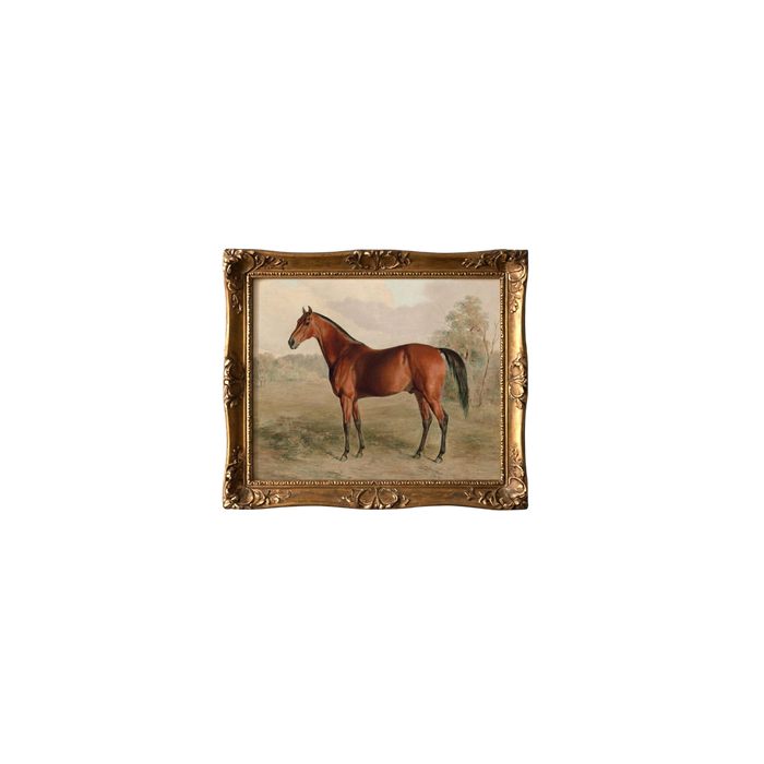 Vintage Horse Painting Art Print