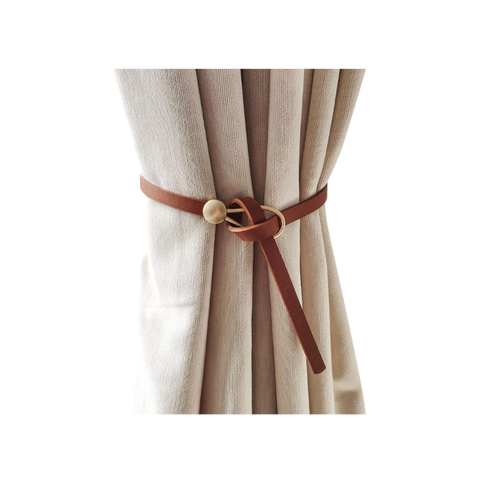 Leather Curtain Rope Tiebacks