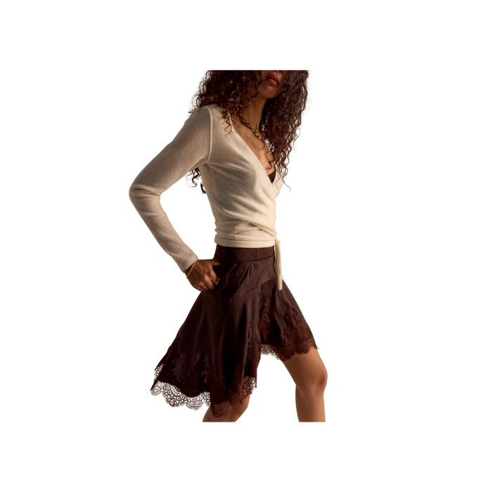 Something Satin Short Slip Skirt