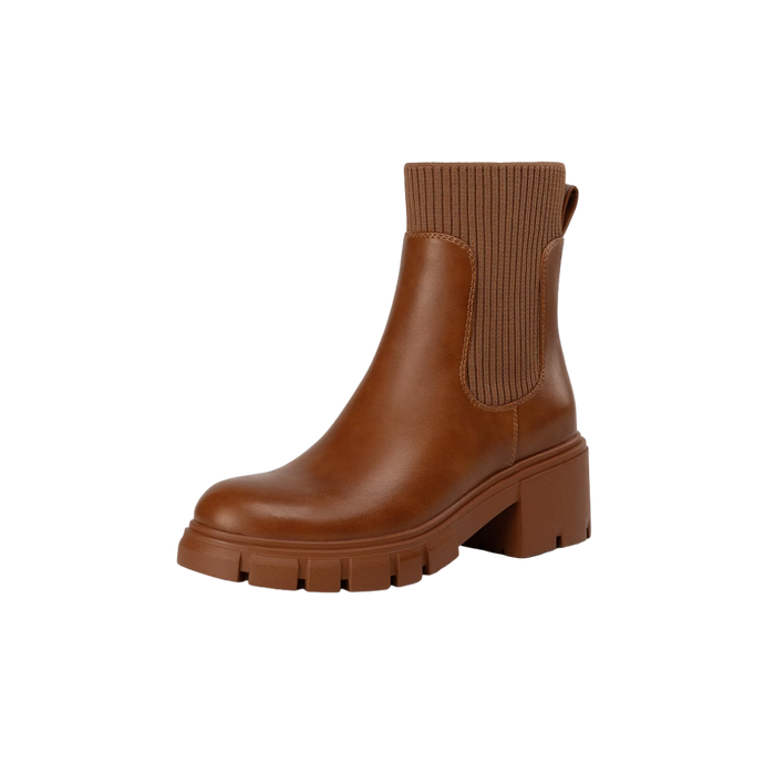 Chunky Platform Chelsea Ankle Boots