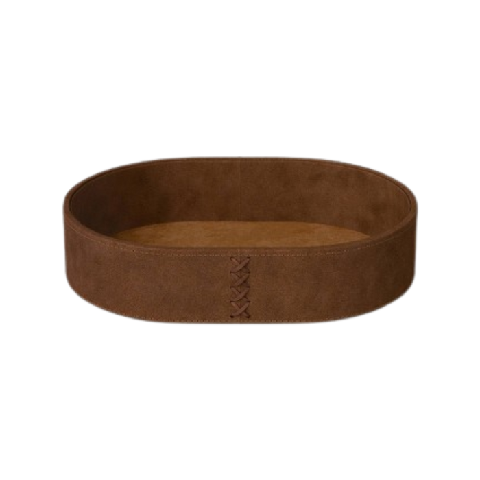 Decorative Faux Suede Tray