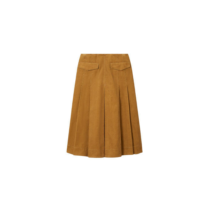 Corduroy Pleated Skirt