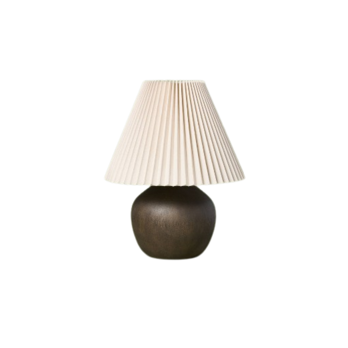 Dark Wood Table Lamp