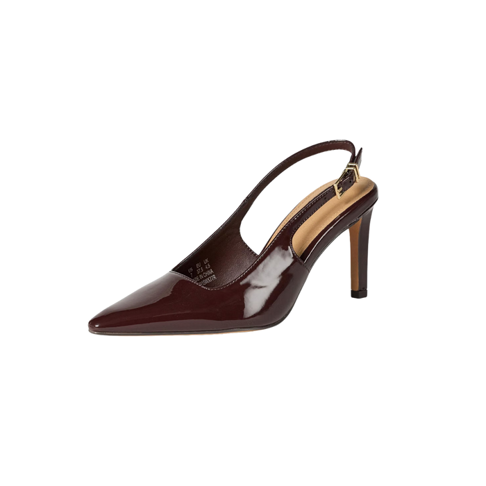 Women's Pointed Toe Slingback Heels with Ankle Strap