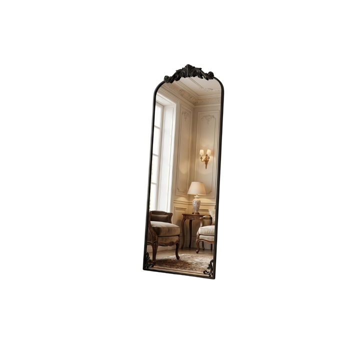 Vintage Full Length Arched Standing Mirror