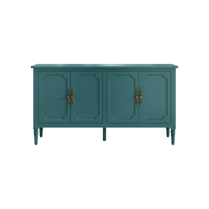 59'' Mid Century Modern Credenza with Solid Wood Legs
