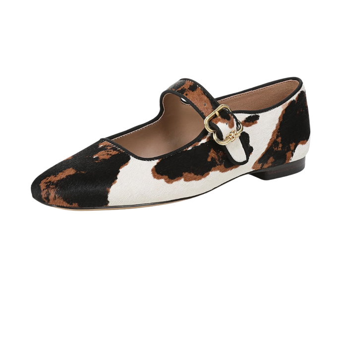 Michaela Mesh Ballet Flats - Cow Multi