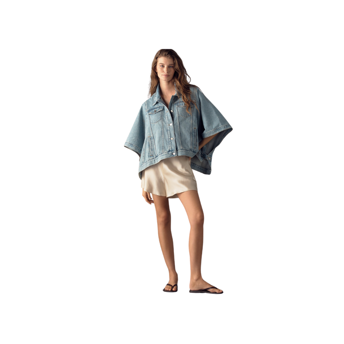 Pilcro Weston Denim Cape Jacket