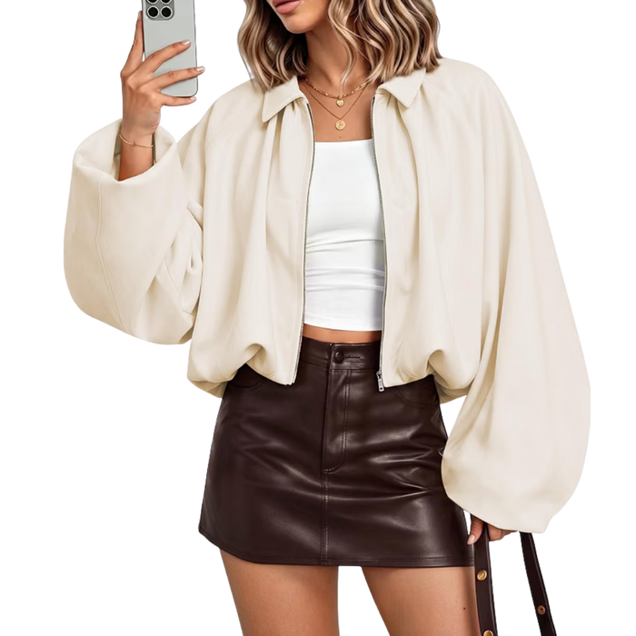 Oversized Bubble Bomber Jacket