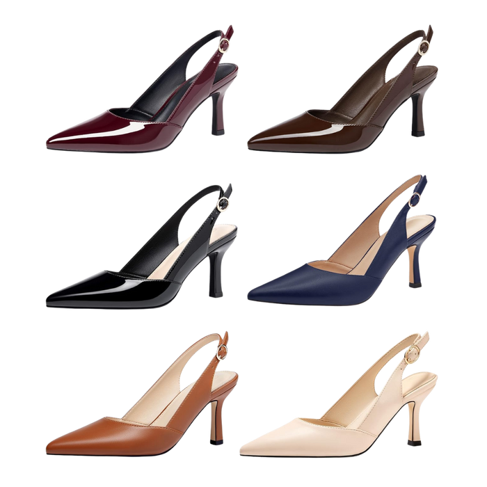 Slingback Kitten Heels