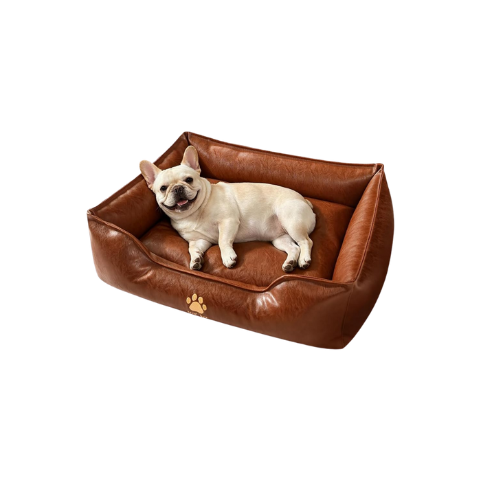 Waterproof Leather Dog Bed