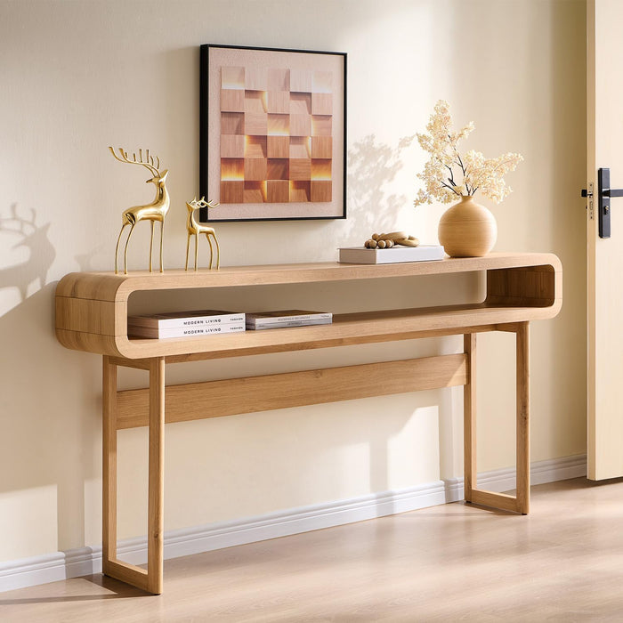 63-Inch Modern Entryway Console Table
