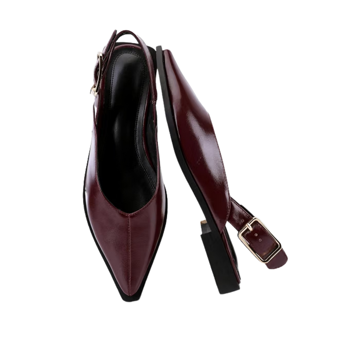 Slingback Flat Mules