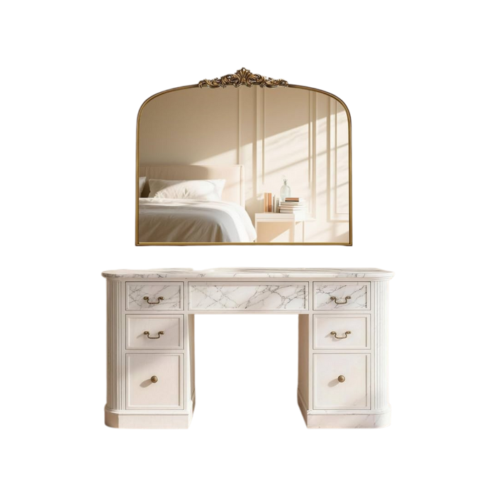 Vintage Gold Antique Wall Mirror