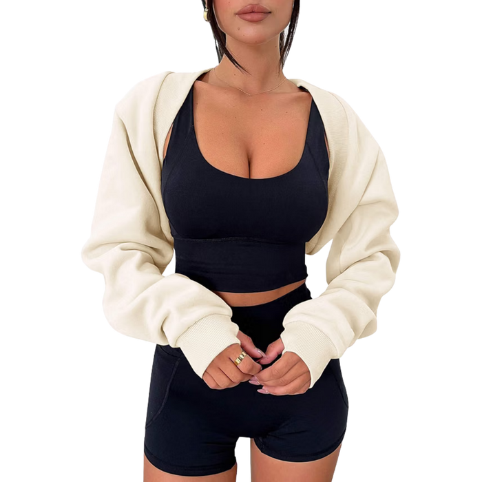 Long Sleeve Bolero with Thumb Sleeves
