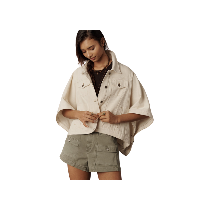 Pilcro Weston Cape Denim Boyfriend Jacket