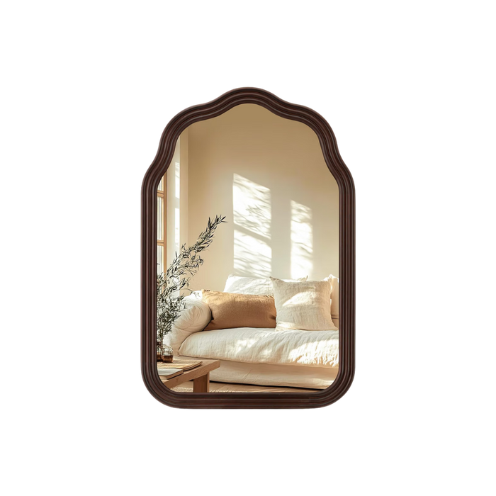 20x30 Wood Arched Mirror