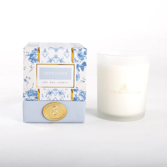 Boxed 5.6oz Candle - Crisp Linen
