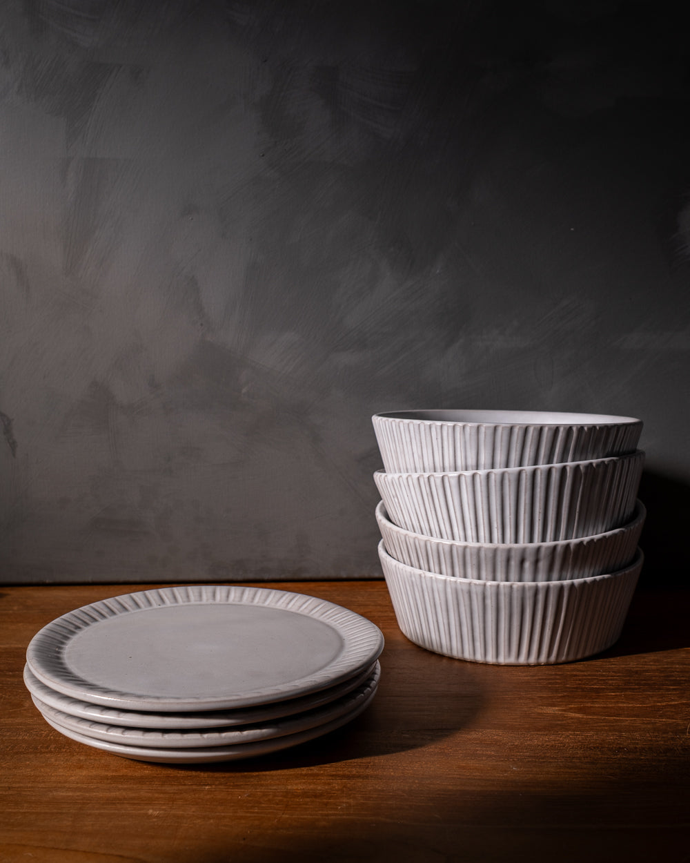 Cloud Lines Salad Plate - Set of 4