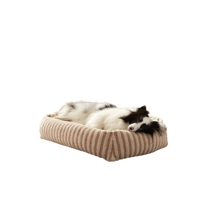 Washable Dog Bed with Removable Cover - Beige