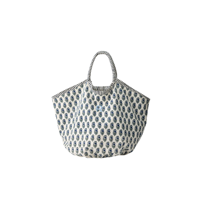 Block Print Oversized Canvas Tote