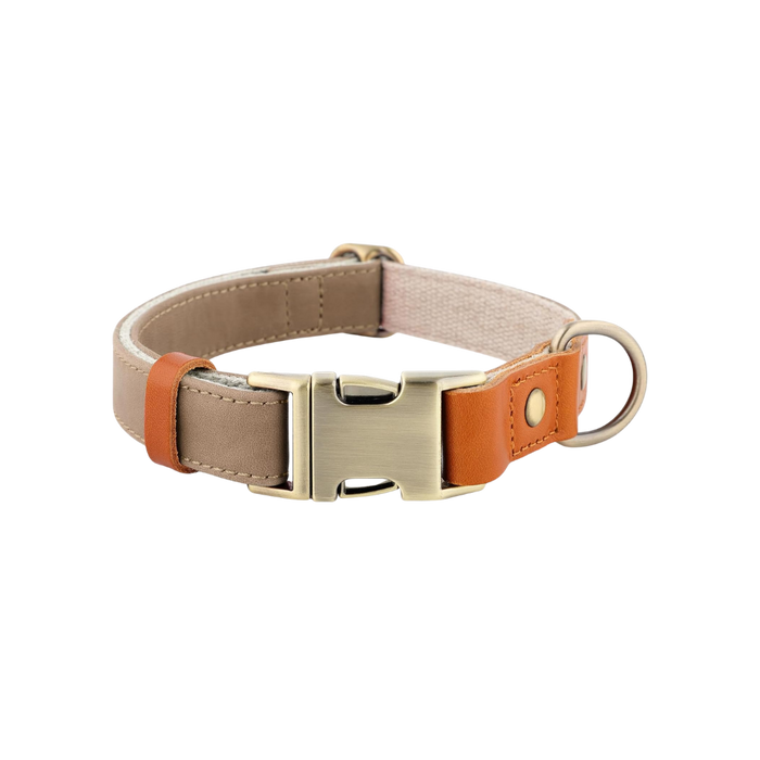 Genuine Leather & Hemp Dog Collar