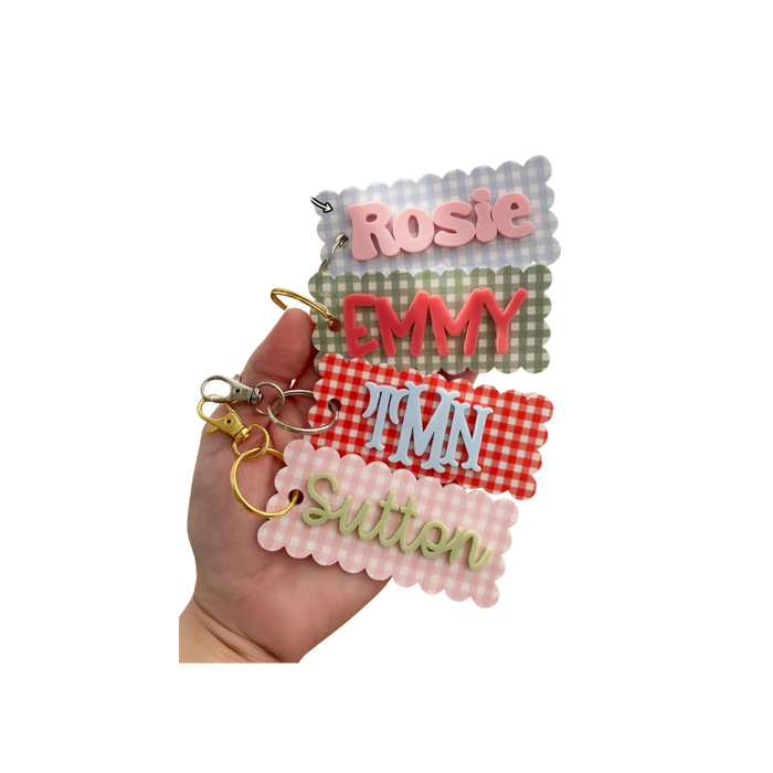 Personalized Acrylic Name Keychain
