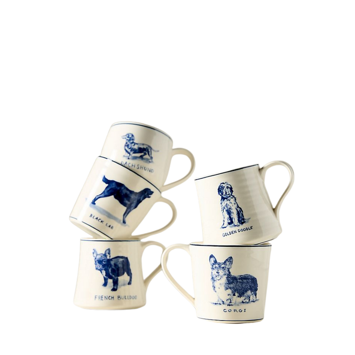 Molly Hatch Stoneware Dog Mug