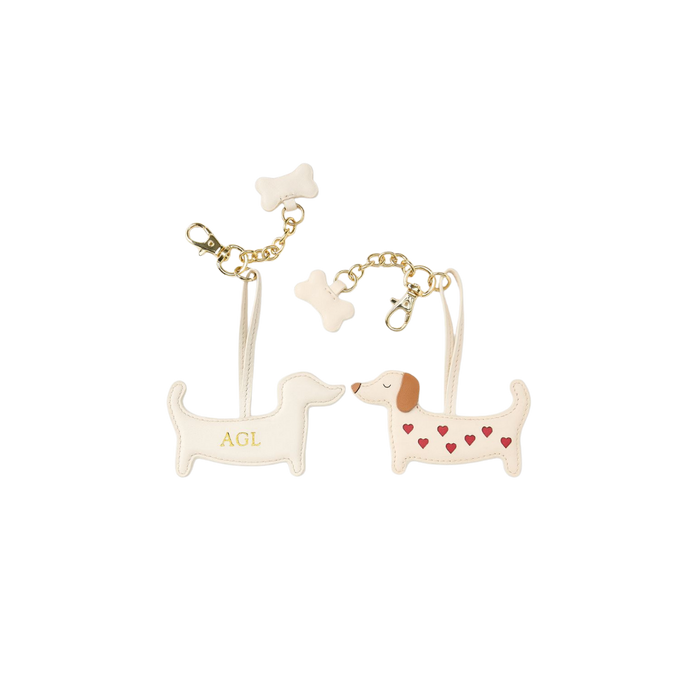 Heart Dachshund Bag Charm