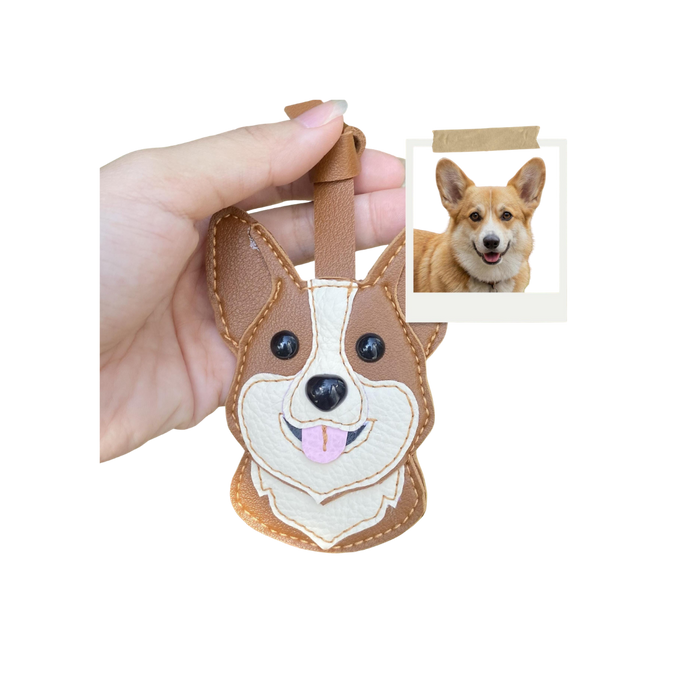 Custom Leather Pet Keychain