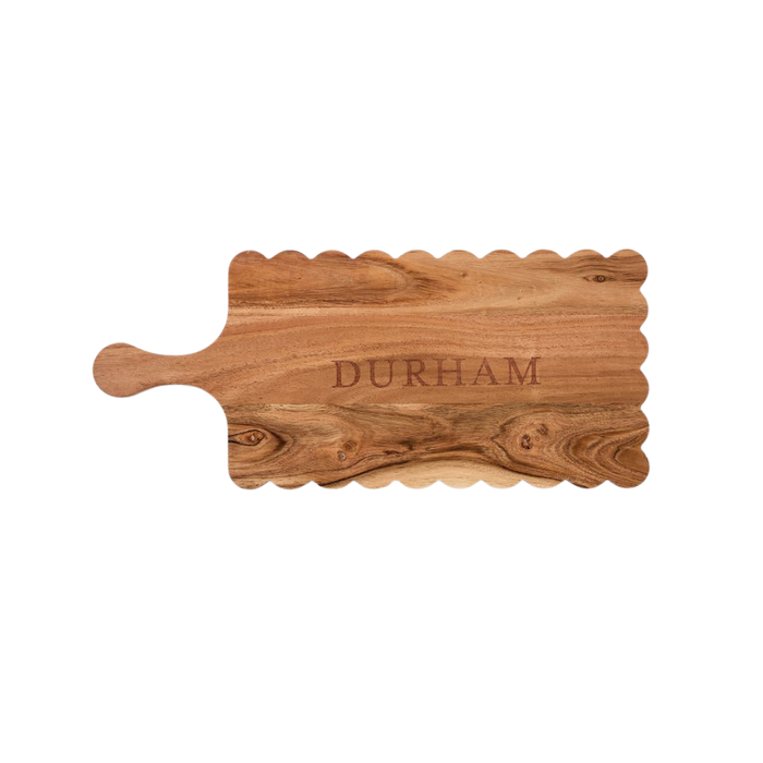 Scalloped Wood Cheese Board