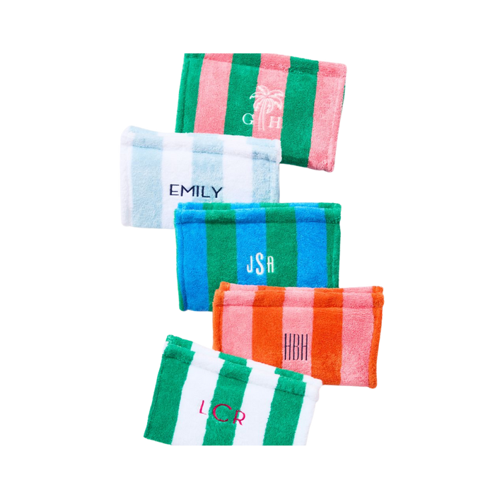 Cabana Stripe Terry Pouch